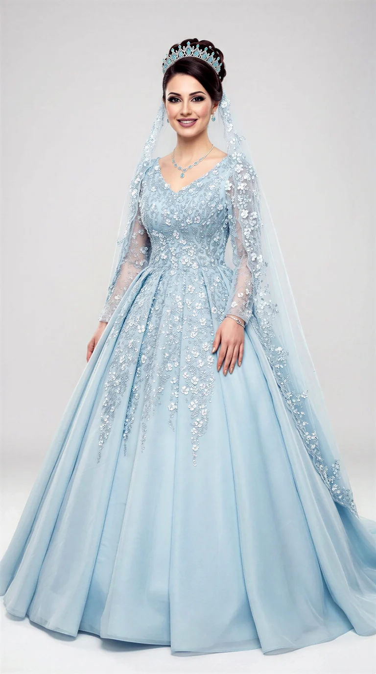 لباس عقد آبی 768x1376